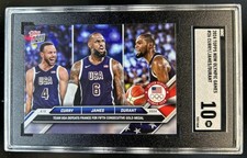 2024 Topps Now Olympic Games LeBron James Steph Curry Kevin Durant #26 SGC 10