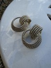 Poggi Paris Vintage Silver Tone Door Knocker Earrings 1.5” — photo 4