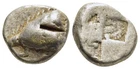 FITZ PAPHLAGONIA SINOPE SILVER DRACHM EAGLE DOLPHIN INCUSE SQUARE @GJL1304