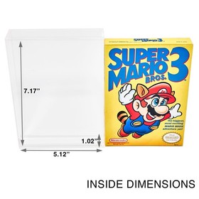 Acrylic Display Case for Nintendo NES Game Boxes Premium UV Protection