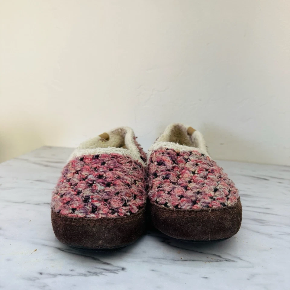 Mocasines rosa Acorn Kids Lil Jam zapatillas niñas talla 1-2 Foto 3 de 4