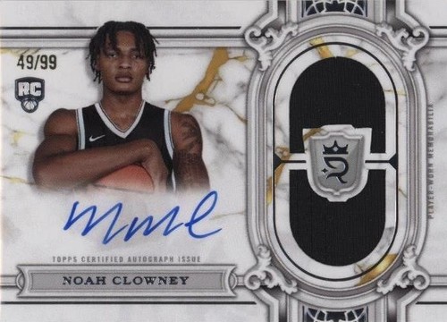 2023-24 Topps Royalty Relic Signatures Noah Clowney Nets On-Card 