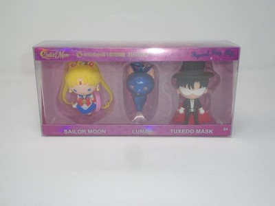 Sailor Moon Figural Bag Clip Set of Luna Tuxedo Mask Crunchyroll  Exclusive