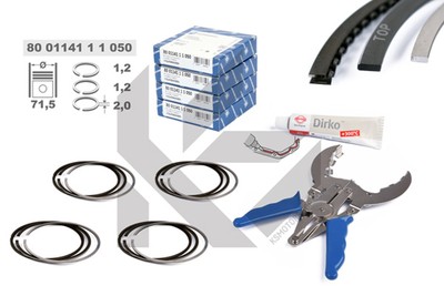 ET ENGINETEAM Kolbenringsatz boxET   service kit R1010650KS für VW GOLF 6 5K1 3