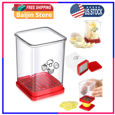 Fruit Speed Cup Slicer With Push Plate Egg Slicer Strawberry Banana Cutter