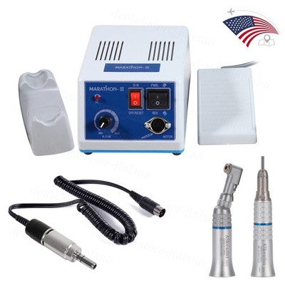 Dental Lab Marathon Electric Micromotor Polishing Unit / 35K rpm Motor Handpiece