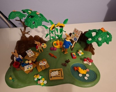 PLAYMOBIL OSTERHASEN WERKSTATT SET # 4450 SELTEN, KOMPLETT