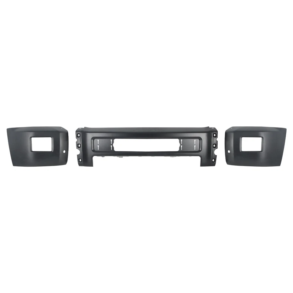 Black Steel Front Bumper For 2015-2019 Chevy Silverado 2500 HD 3500HD w/Senser - Image 3 of 4