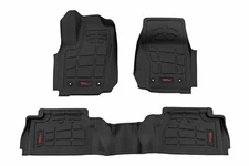 Rough Country Sure-Fit Floor Mats Ft & Rr TRD PRO Double Cab for Tacoma 24-25