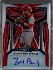 2023 Leaf Metal Autographs Prismatic Red #BALB1 Leonardo Bernal Auto /3 