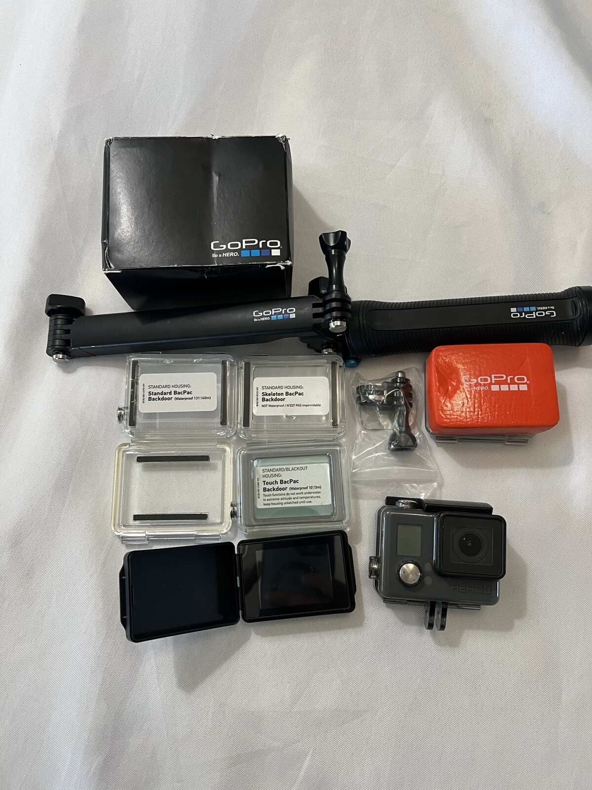 GoPro HERO BLACK Action Camera with Accessories Hand Tripod No Charger  -image