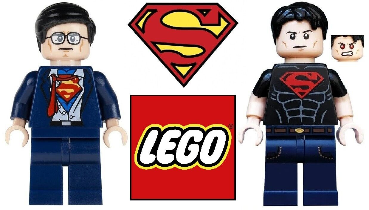 sh083 sh143 Lego DC Superman 5002202  5004076 Clark Kent & Superboy Minifigures