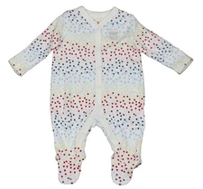 Ex Mothercare Baby Girl Pink Spotty Dotty Sleepsuit Babygrow  NB 1 3 6 9 12 18