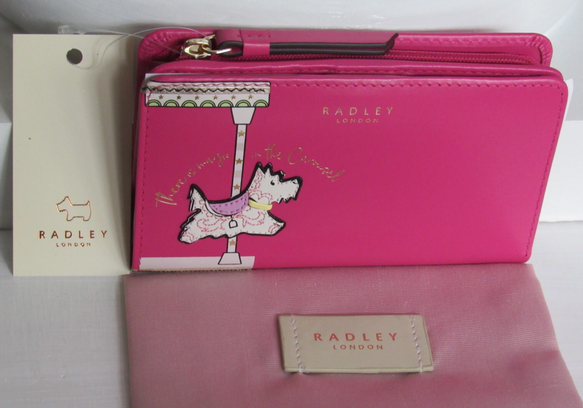 Radley London MAGIC CAROUSEL Medium Leather Bifold Wallet Bright