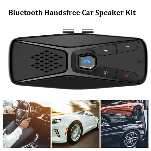 Handfree Bluetooth Car Speaker/Microphone for Cellphone Truck Driving Sun Visor