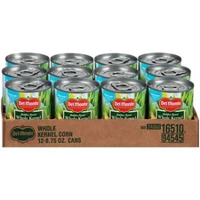 Canned Fresh Cut Golden Sweet Whole Kernel Corn 8.75-Ounce Pack of 12