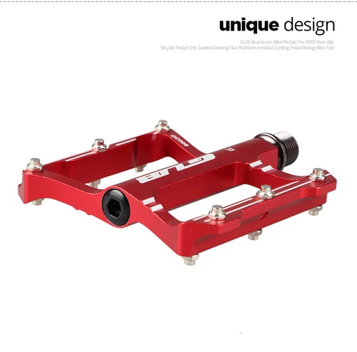 GUB Ultralight Alloy Bicycle Pedals CNC Sealed Bearing Flat Platform Antiskid - Picture 5 of 16