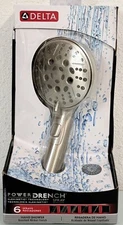 Delta Faucet 6-Setting Handheld Shower Head Brushed Nickel 75536SN