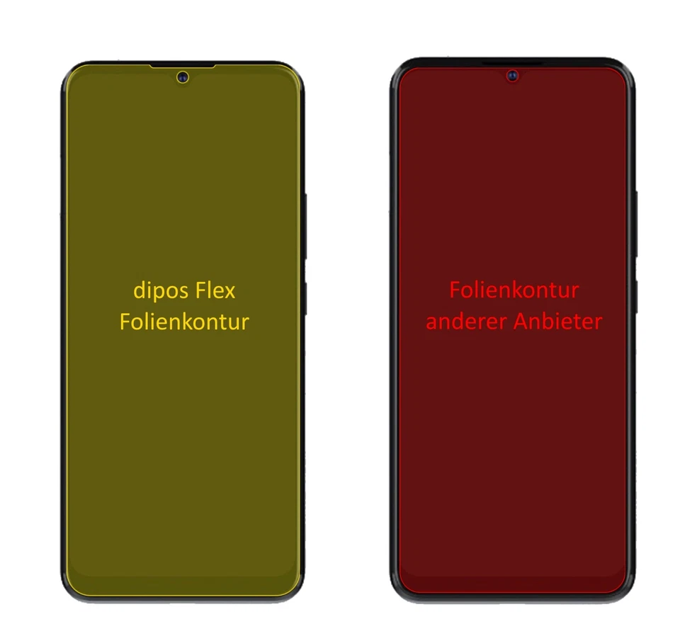 3x Schutzfolie für ZTE Blade V2021 5G Folie, 100% Displayabdeckung, dipos Flex - Bild 2 von 4