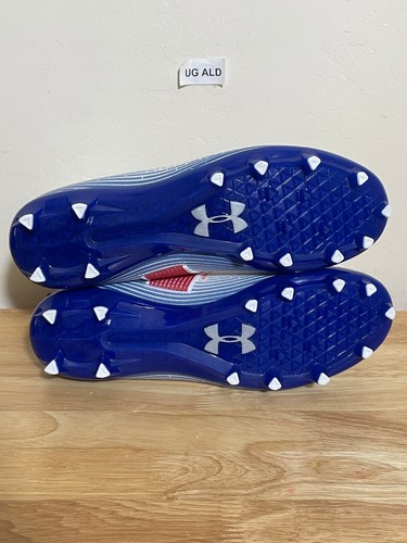 Botines de fútbol americano Under Armour Highlight MC TX LE Texas talla para hombre 11 3025854-100 - Imagen 7 de 8