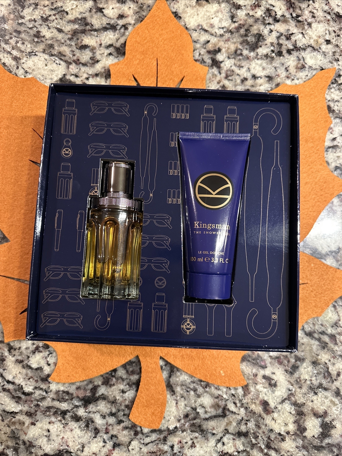 KINGSMAN THE EAU DE TOILETTE Set Of 2 Natural Spray 1.6 Oz shower Gel 3 ...