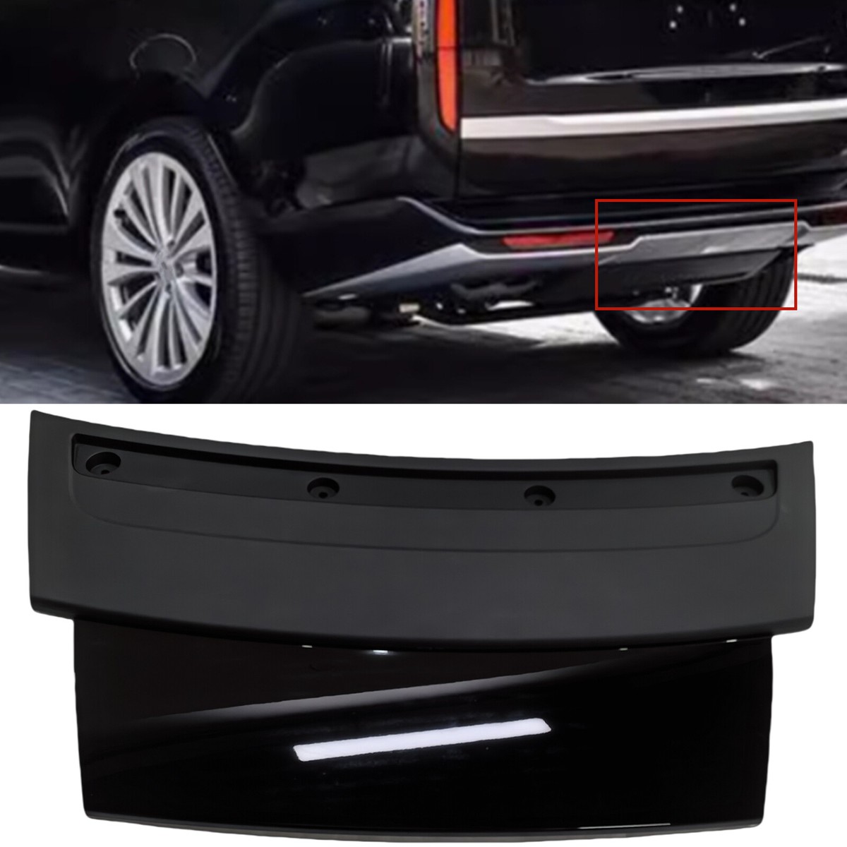 Rear Bumper Skid Plate Tow Hook Cover For Land Rover Range Rover