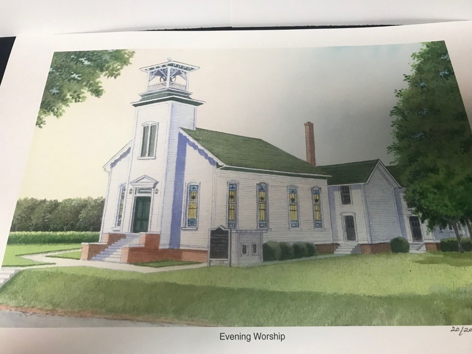 3 Prints Swepsonville Baptist Church Swepsonville, NC by Vic Gillespie