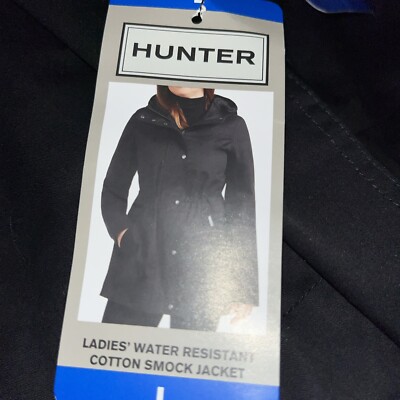 HUNTER Water Resistant Smock Jacket Rain Coat BLACK XS,L ,XL  NAVY L NWT 1781638
