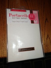 New Buy Buy Baby Portacrib Jersey Knit Fitted Sheet - ecru - 38x24x4