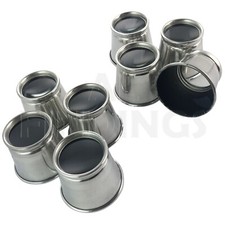 8 Aluminium Loupe EyeGlass Magnifier set Magnification 10,7,5,4,3.5,3,2.5,2x 