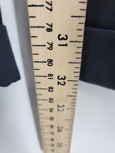 Louis Raphael Pants Mens 48x32 Navy Blue Tailored Fit Pleated Chino Slacks - Picture 7 of 9