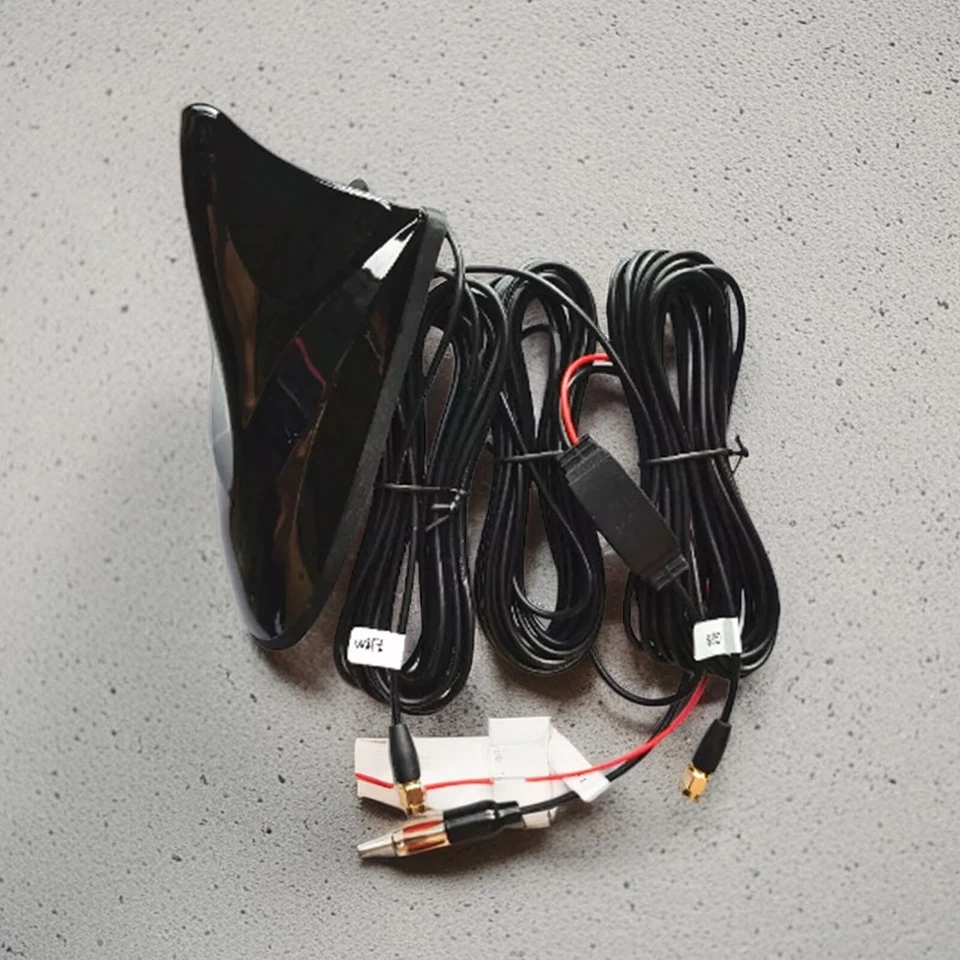 Shark Fin Car Antenna Radio FM/AM Signal Aerial Amplifier For WIFI GPS SystemJUv - Image 3 of 4