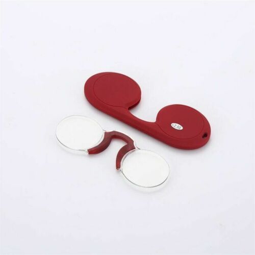Clip Naso Senza Cornice Ultra Sottile Occhiali da Lettura Mini Portatile Senza Braccia Pieghevole min - Foto 14 di 18