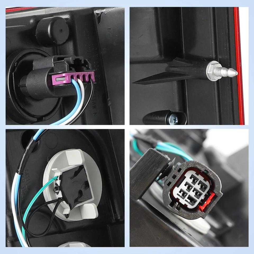 Luces traseras LED izquierda+derecha aptas para Chrysler Town & Country 2011-2016 lámpara de freno Foto 4 de 4