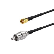 6 INCH SMB Female to RCA Male Adapter Cable Pigtail Coaxial RG174 50ohm LOW LOSS