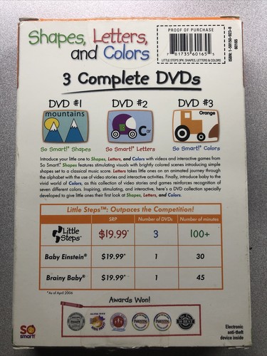 Little Steps: Letters, Shapes and Color (DVD, 2006)(93) - Imagen 2 de 2