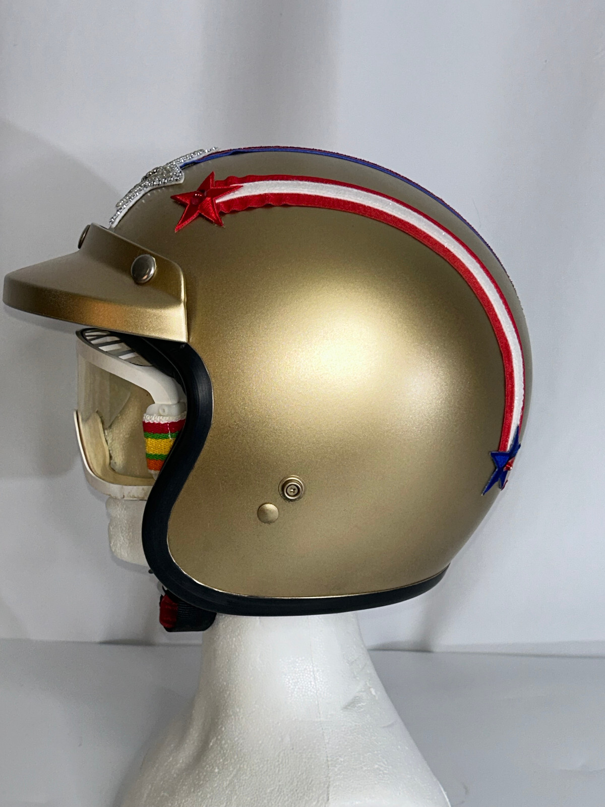 1970's Lynda Carter Wonder Woman Costume Motorcycle Helmet And Goggles