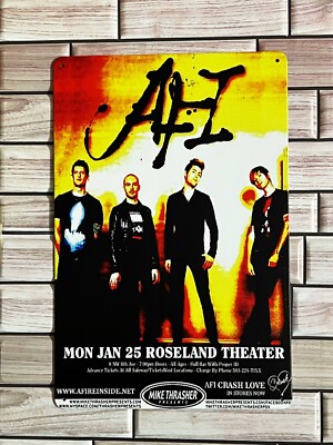 AFI LIVE AT ROSELAND THEATER POSTER TIN METAL SIGN
