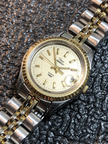 Vintage Timex Indiglo Women’s Silver/Gold Tone Watch For Battery,Repair Or Parts - Picture 9 of 13