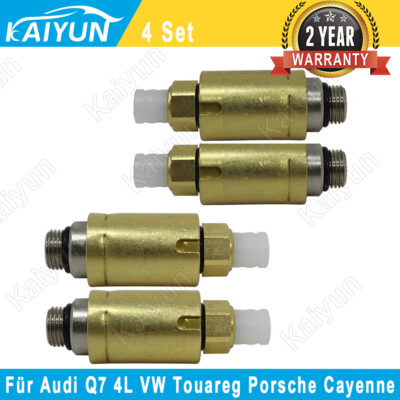 4x for Audi Q7 4L VW Touareg Porsche Cayenne air suspension residual pressure valve set