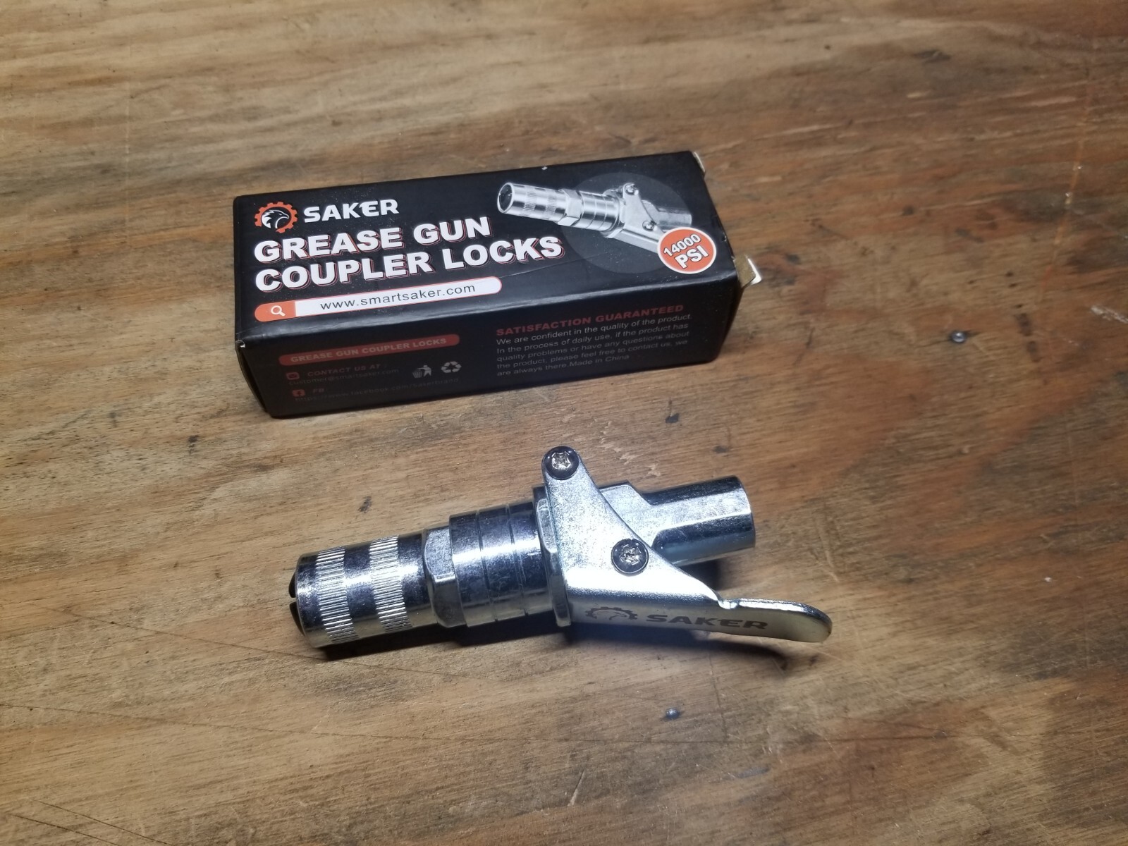 Saker Grease Gun Coupler 14000 PSI NPT 1/8" GJ25777E001 eBay