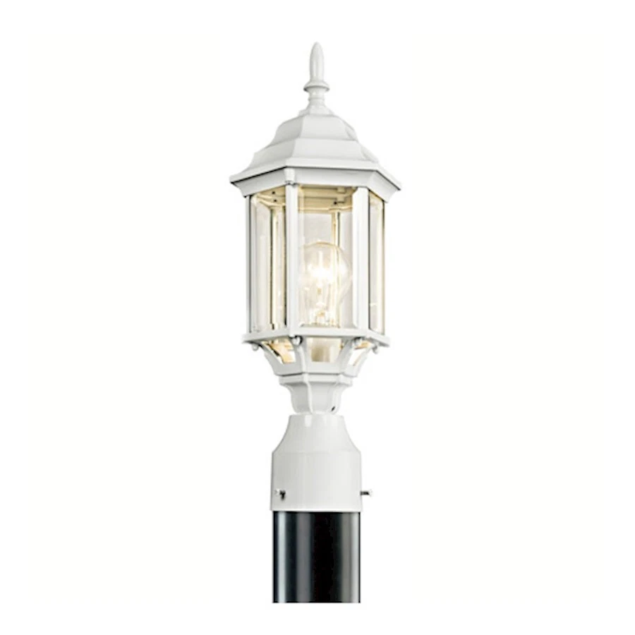 Kichler Chesapeake 1 Light Outdoor Post Light White 49256WH eBay
