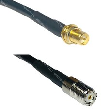 RFC240UF RP-SMA FEMALE to MINI UHF FEMALE Coax RF Cable USA-Ship Lot