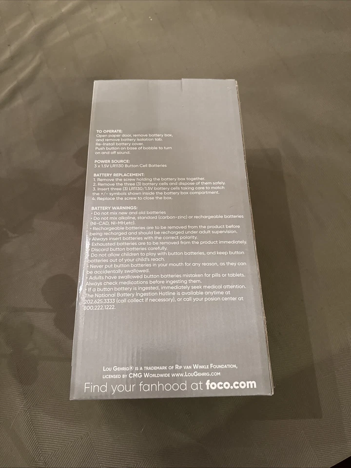 Lou Gehrig New York Yankees Hombre Más Afortunado Discurso Sonido Cabeza Grande Bobble FOCO NUEVO Foto 2 de 4