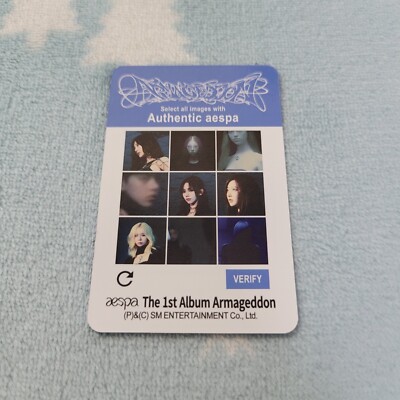 aespa 1st Full Album Armageddon Winter Minjeong Type-5 Photo Card