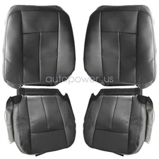 Driver & Passenger Seat Cover Black For 2007-2014 Ford Expedition XLT EL Limited