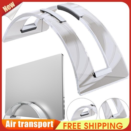 Desktop Notebook Holder Acrylic Vertical Laptop Holder Anti-Slip for Home Office