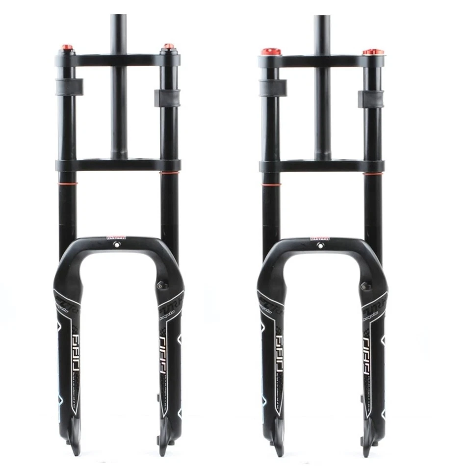 20''*4.0''135MM Snow Beach Bike Fat Suspension Fork Magnesium Alloy Bicycle Fork - Image 2 of 4