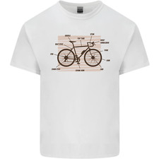 Bicycle Anatomy Funny Cycling Cyclist Funny Mens Cotton T-Shirt Tee Top
