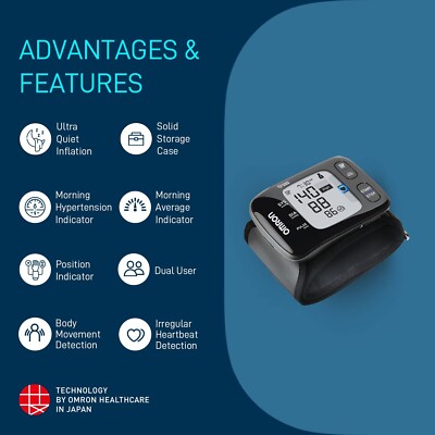 Omron HEM 6232T Wrist Monitor (Black) | eBay